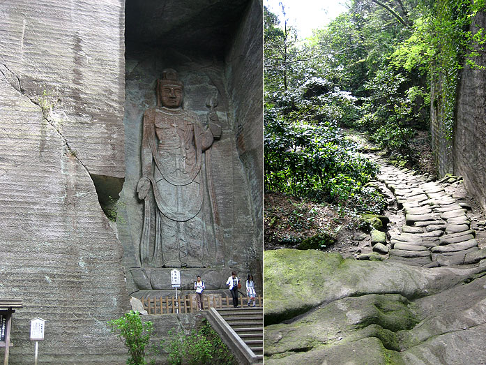 Hyaku-shaku Kannon Statue with a height of 30m in Chiba