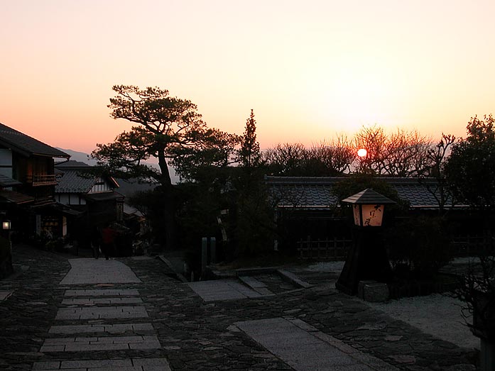 Sunset in the Magome Town Kiso Valley