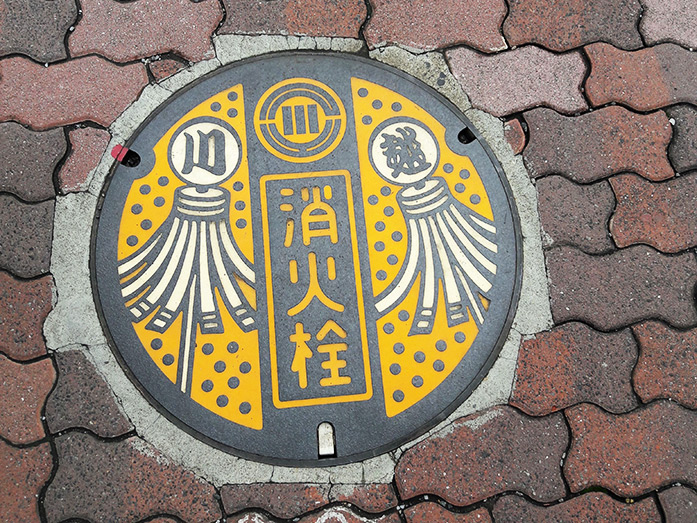 Manhole Cover Warehouse District in Kawagoe