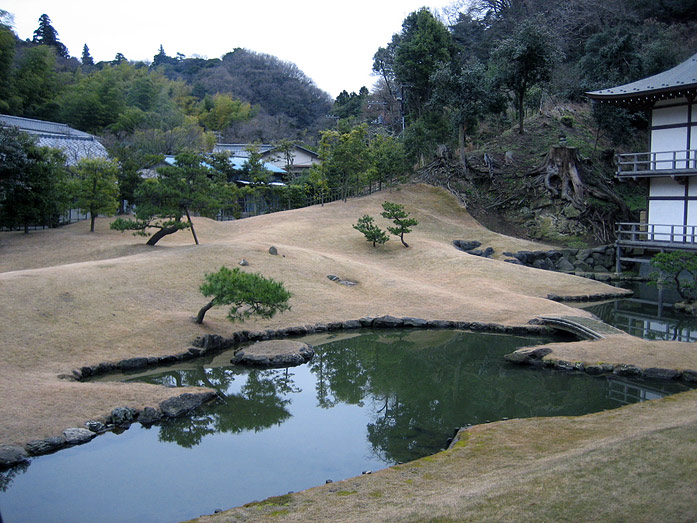 Zen garden of Kenchoji Temple in Kamakura