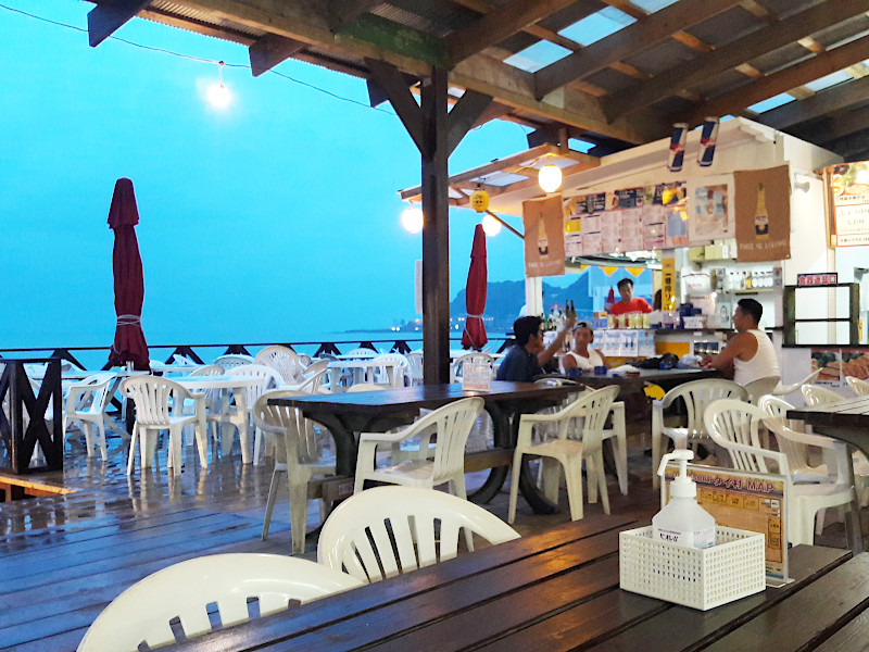 Restaurant and Bar at Yuigahama Beach in Kamakura