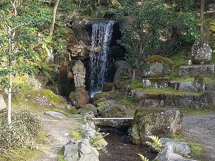 Fudo Myo Statue With Waterfall Eikan-do in Kyoto