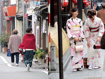 Kimono Fashion Gion District in Kyoto