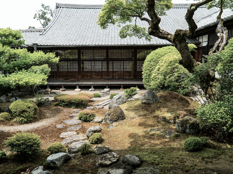 Omote-shoin Building of Sanbo-in Temple in Kyoto