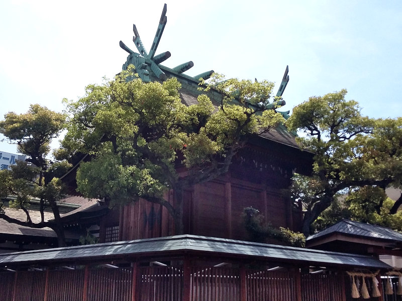 Ceremonial Gong at Imamiya Ebisu Shrine in Osaka