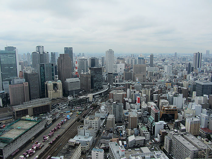 Downtown Osaka View from the Umeda Sky Building