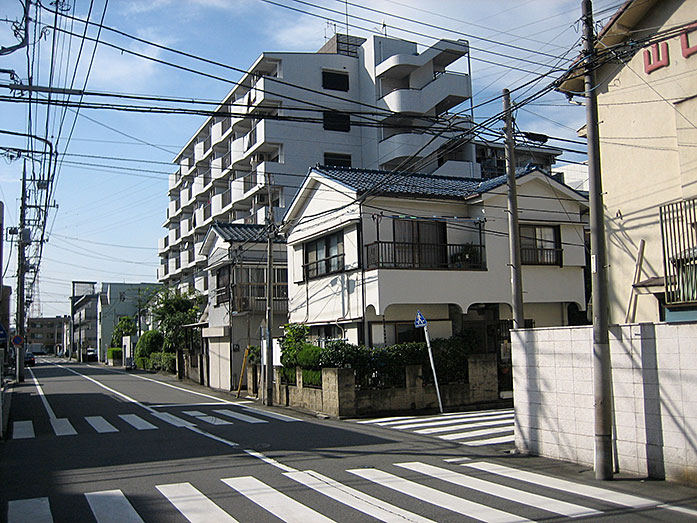 My apartment building for 1 year in Tsurumi Yokohama