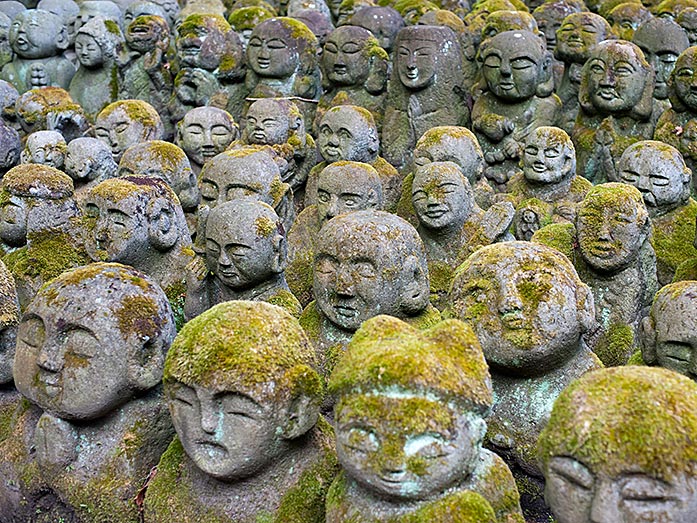 Arashiyama Otagi Nenbutsuji Temple 1200 Statues