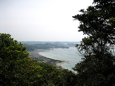 Mt. Nokogiri view over Tokyo Bay in Chiba