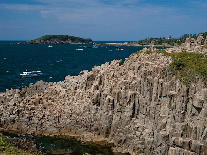 Tojinbo Cliffs in Echizen-Kaga Kaigan Quasi-National Park, Fukui Prefecture