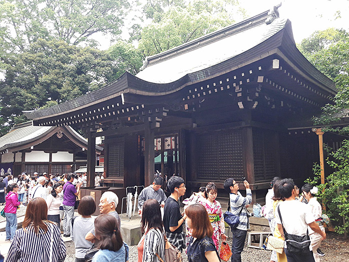 Main Hall (Honden) of Hikawa Shrine in Kawagoe
