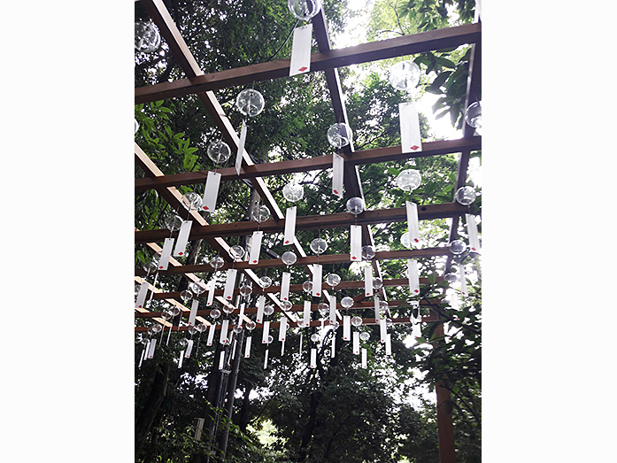 Corridor of Marriage Wind Chimes at Hikawa Shrine in Kawagoe