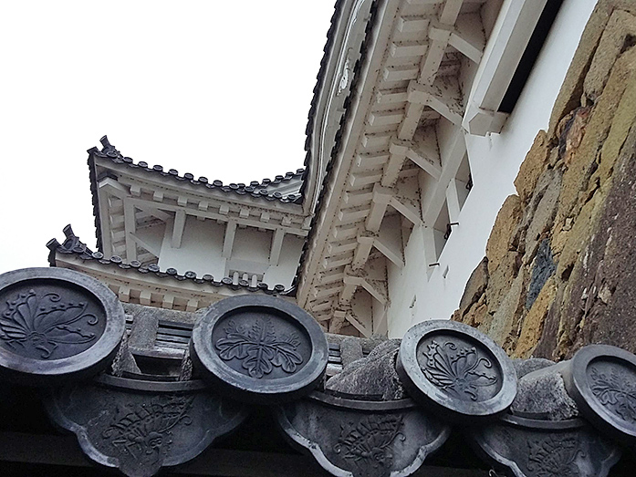 Circle Tiles of Family Crests Himeji Castle