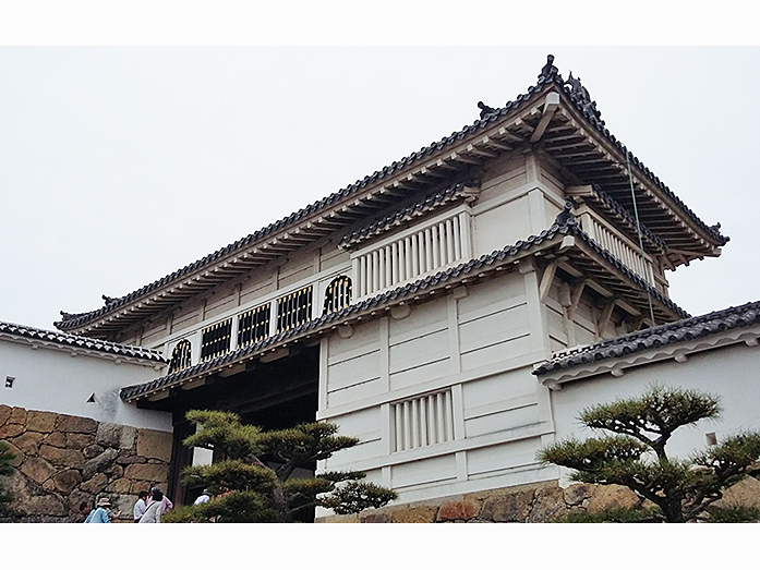 Hishi Gate or Diamond Gate at Himeji Castle