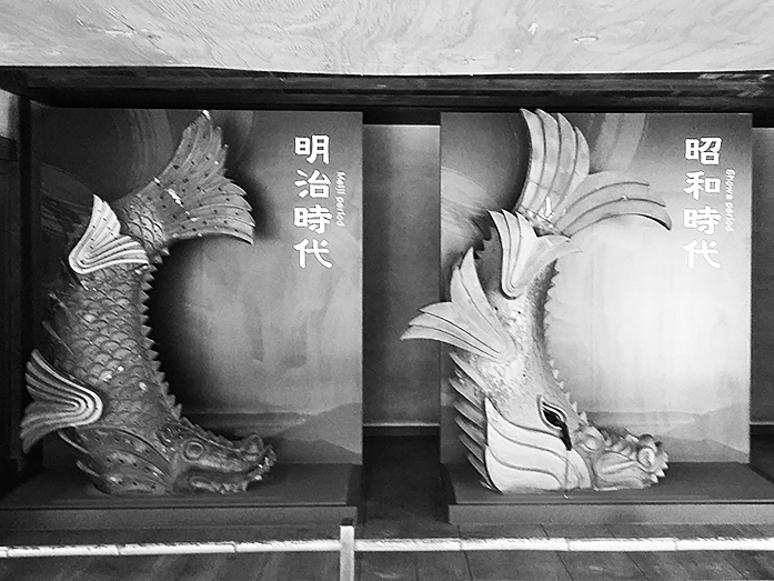 Shachihoko Sculpture Himeji Castle Meiji Showa Period