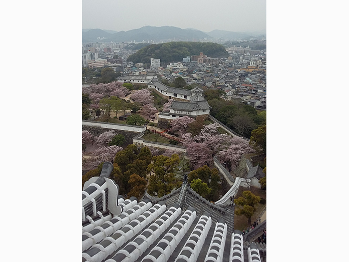 View from Main Tower Himeji Castle