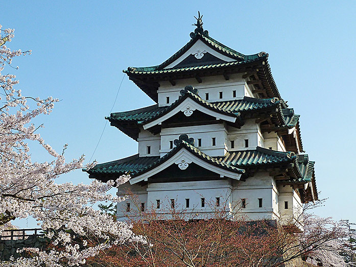 Hirosaki Castle during Cherry Blossom Season, Aomori Prefecture