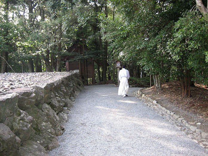 Priest at the Ise Inner Shrine (Naiku)