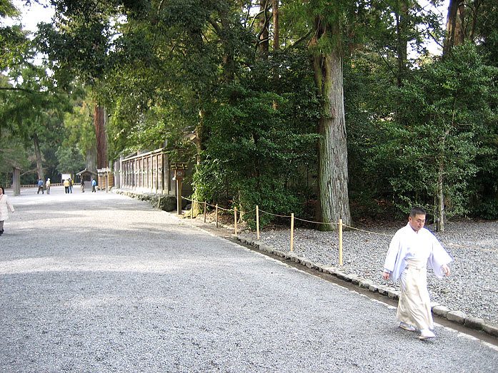 Priest at Ise Outer Shrine (Geku)