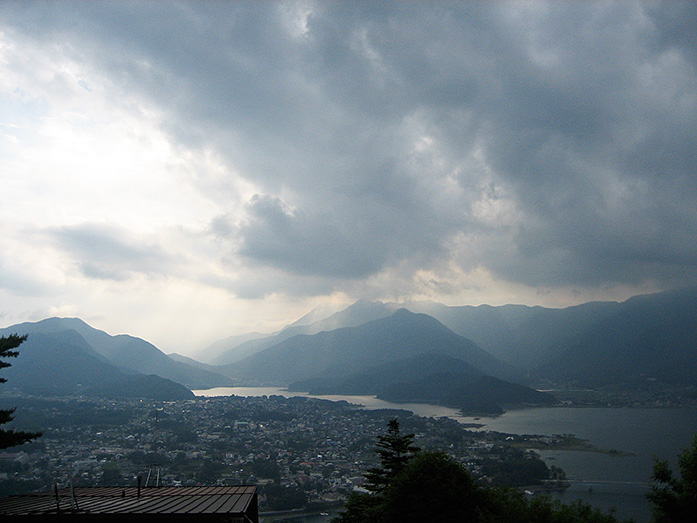 View from Mt. Tenjo Lake Kawaguchiko