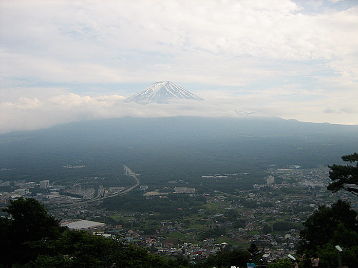 View from Mt. Tenjo with Mt. Fuji in the Background