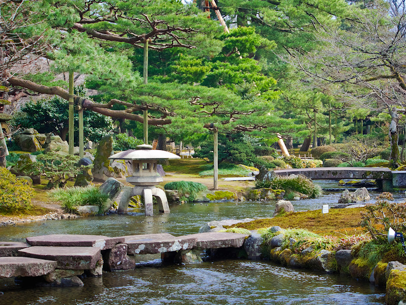 Kenrokuen Garden in Kanazawa in Ishikawa Prefecture