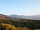 Nakasendo Route in Kiso Valley with Central Alps