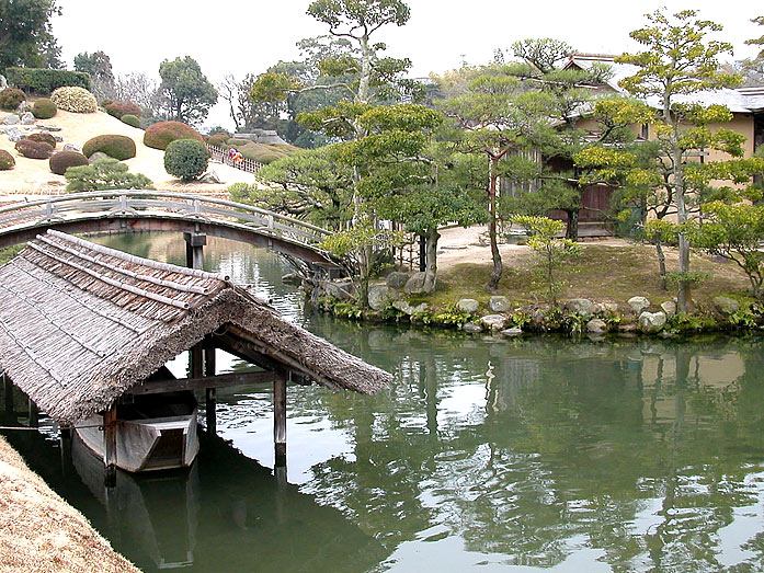 Sawa-no-ike Pond in Korakuen Garden, Okayama