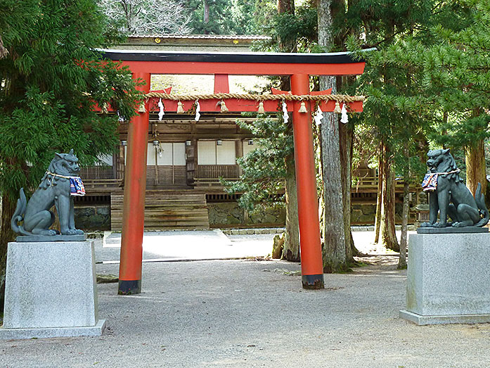 Torii Sanno-in Danjo-Garan Temple Complex At Mount Koya