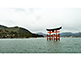 Famous O-Torii gate of Itsukushima Shrine on Miyajima Island