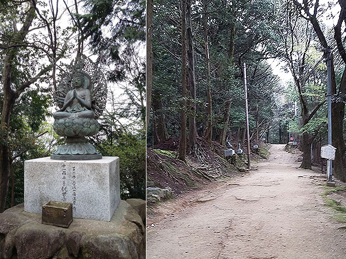 Mount Shosha Buddha Statue along hiking trail