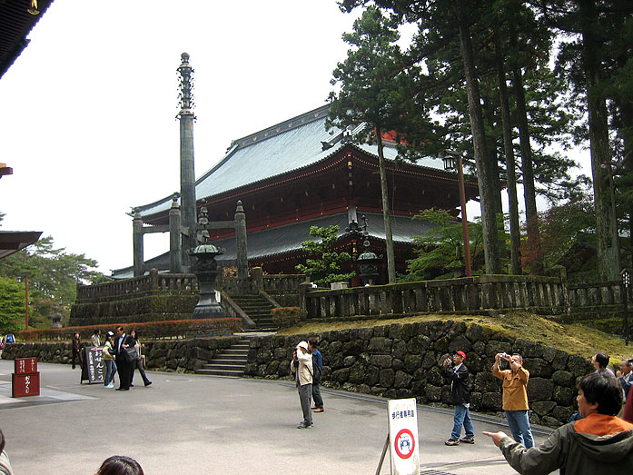 Sorinto (bronze pillar) of Rinnoji Temple in Nikko