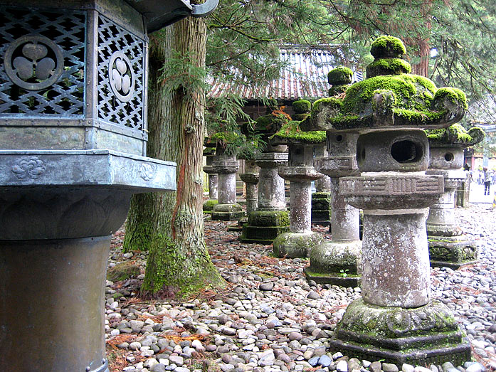 Stone Lantern at Toshogu Shrine in Nikko