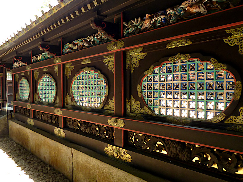 Sukibei Latticework Fence of Honden Taiyuin-byo in Nikko