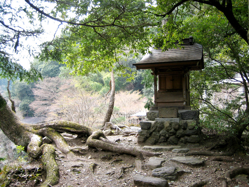 Shrine close to Tamagawa River near Okutama