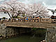 Meijibashi Bridge over Hachiman Bori Canal in Omihachiman City