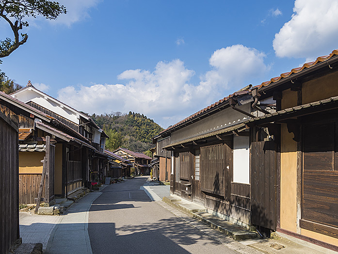 Street in the town of Omori within Shimane Prefecture