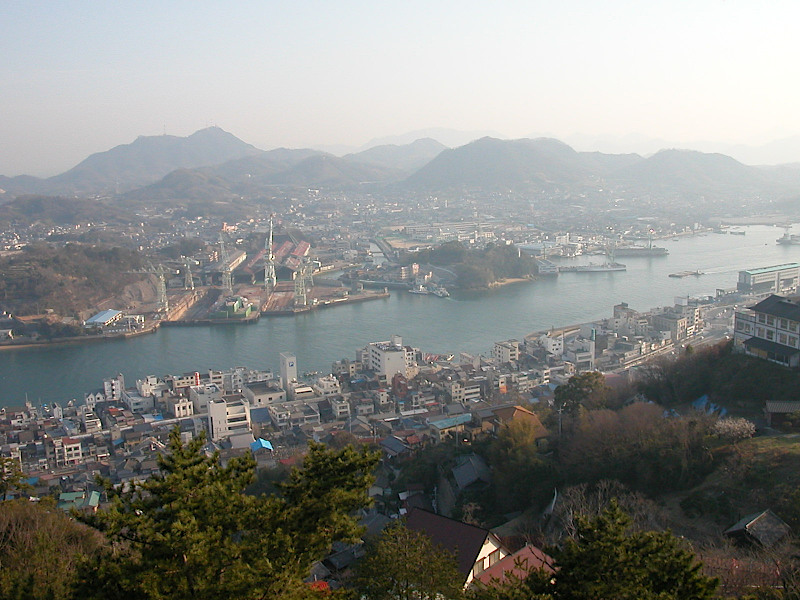 View from Mt. Senkoji over Onomichi City in Hiroshima Prefecture