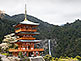 Pagoda Of Seiganto-ji Temple With Nachi Falls