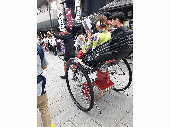 Rickshaw Jinrikisha Warehouse District in Kawagoe