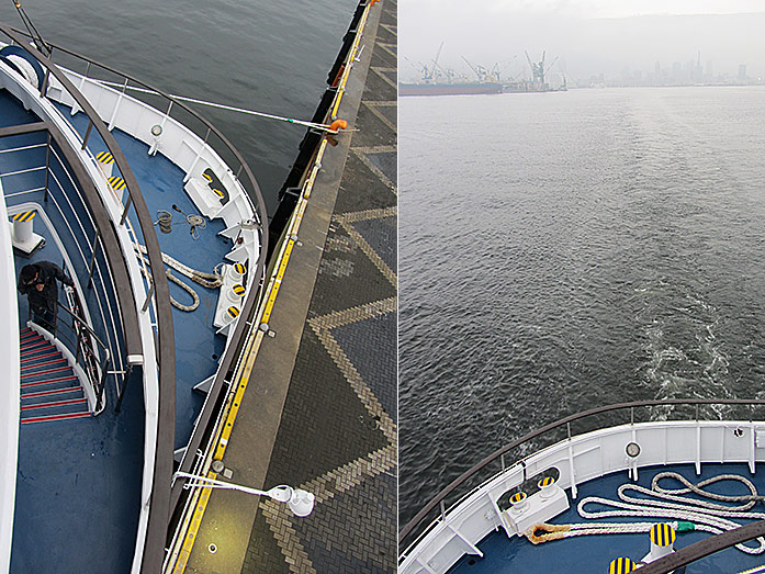 On Board of the Concerto Cruise Ship Kobe Harbour