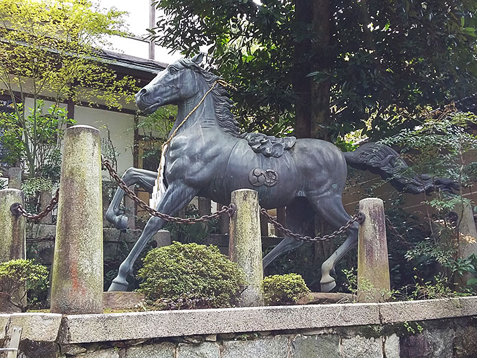 Horse Statue of Awata-jinja Shrine in Kyoto