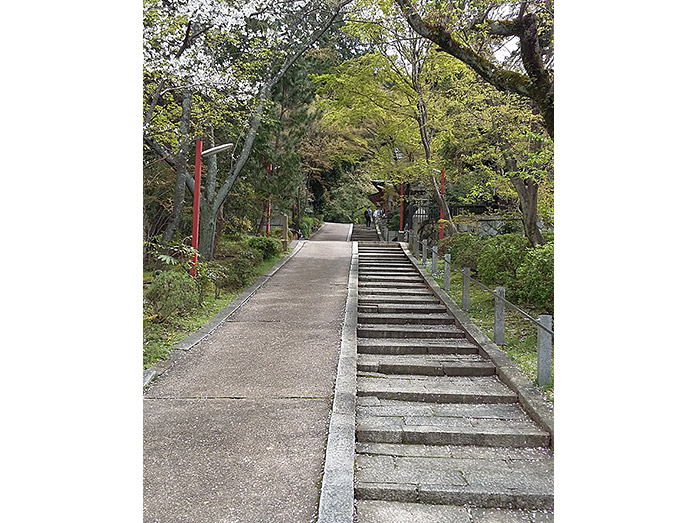 Pathway to Awata-jinja Shrine in Kyoto