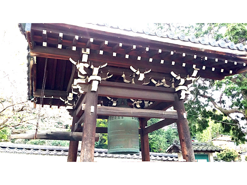 Bellfry of Bukkoji Mausoleum in Kyoto