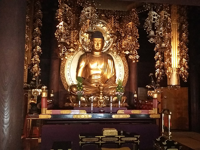 Amitabha Golden Statue of Amidado Hall, Chion-in in Kyoto