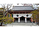 Entrance of Kondo (Main Hall) Chishaku-in Temple in Kyoto