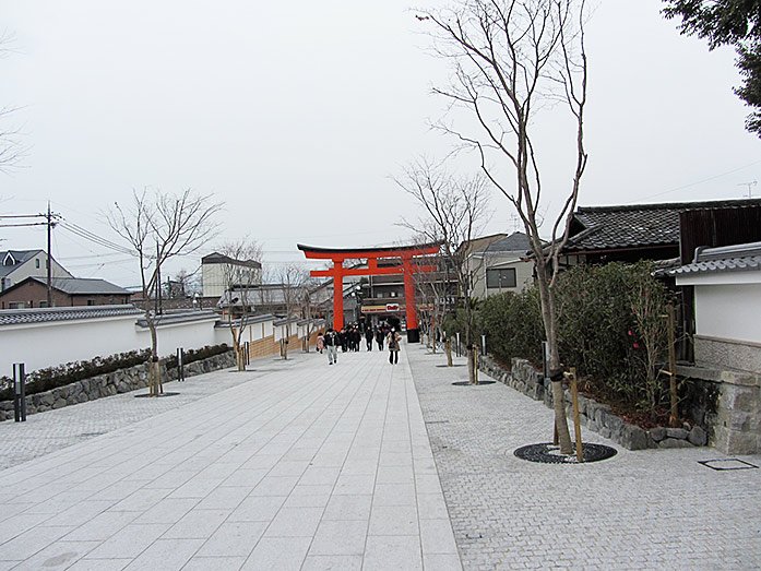 Entrance of Fushimi Inari-Taisha Shrine in Kyoto