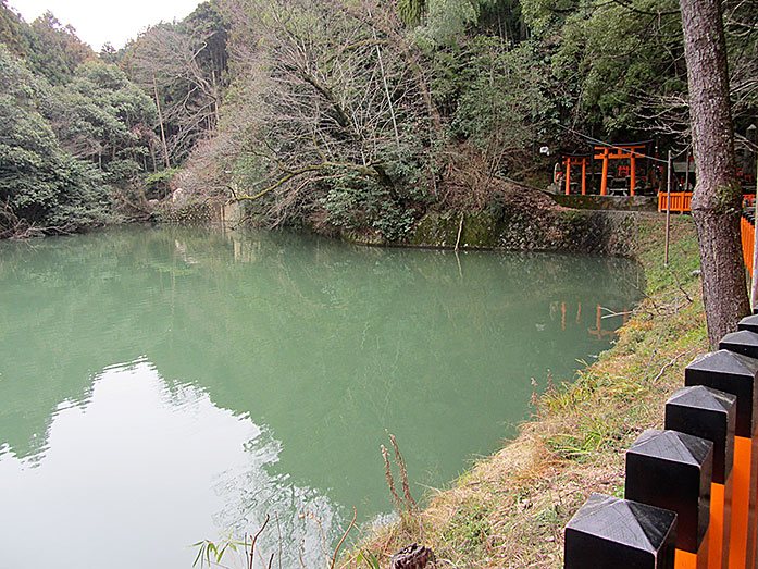 Pond at Fushimi Inari-Taisha Shrine in Kyoto