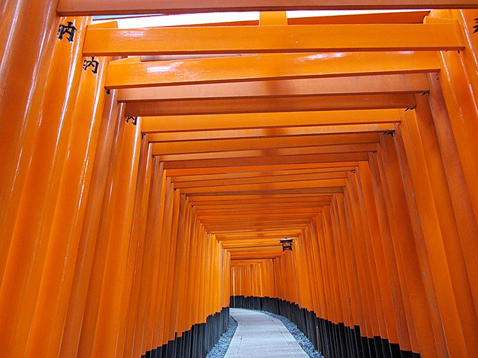 Senbon Torii at Fushimi Inari-Taisha Shrine in Kyoto