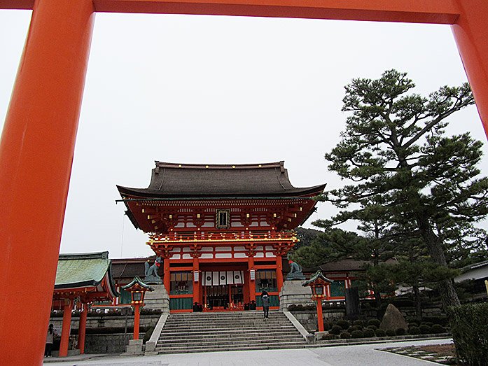 Romon Gate at Fushimi Inari-Taisha Shrine in Kyoto